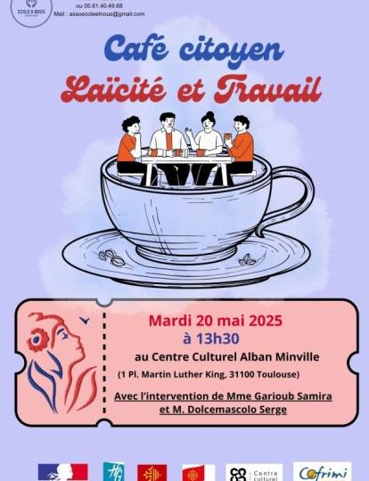 Café citoyen - Laïcité et Travail mardi 20 mai